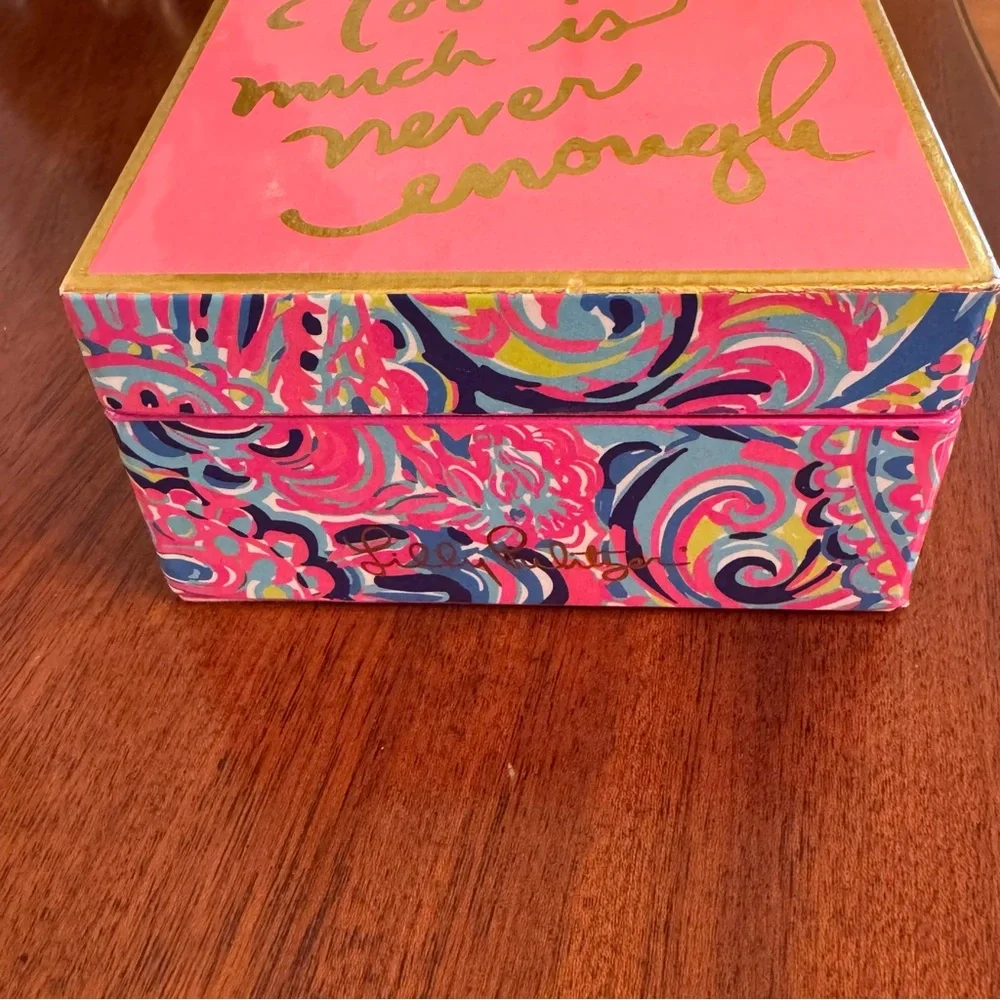 NWT Lilly Pulitzer Psychedelic Sunshine Jewelry Trinket Box Collectible